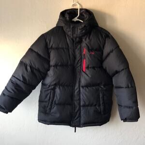 Kid's Very Warm Black Winter Puffer Jacket Size XL